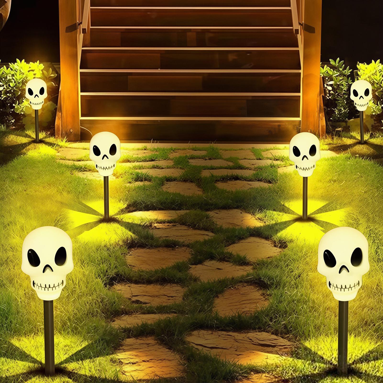 Outdoor Lighting Yard Stakes - Lampu Tenaga Surya Halloween untuk Luar