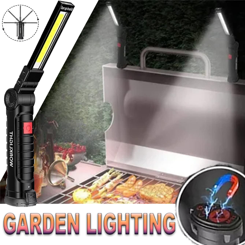 Outdoor Lighting Beacon - Senter LED Portabel dengan Kait Magnetik