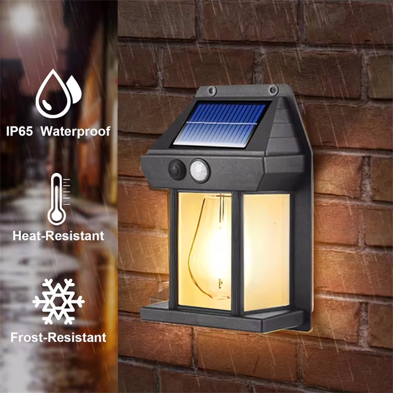 Outdoor Lighting Traditional - Lampu Dinding tenaga surya, lampu bohlam