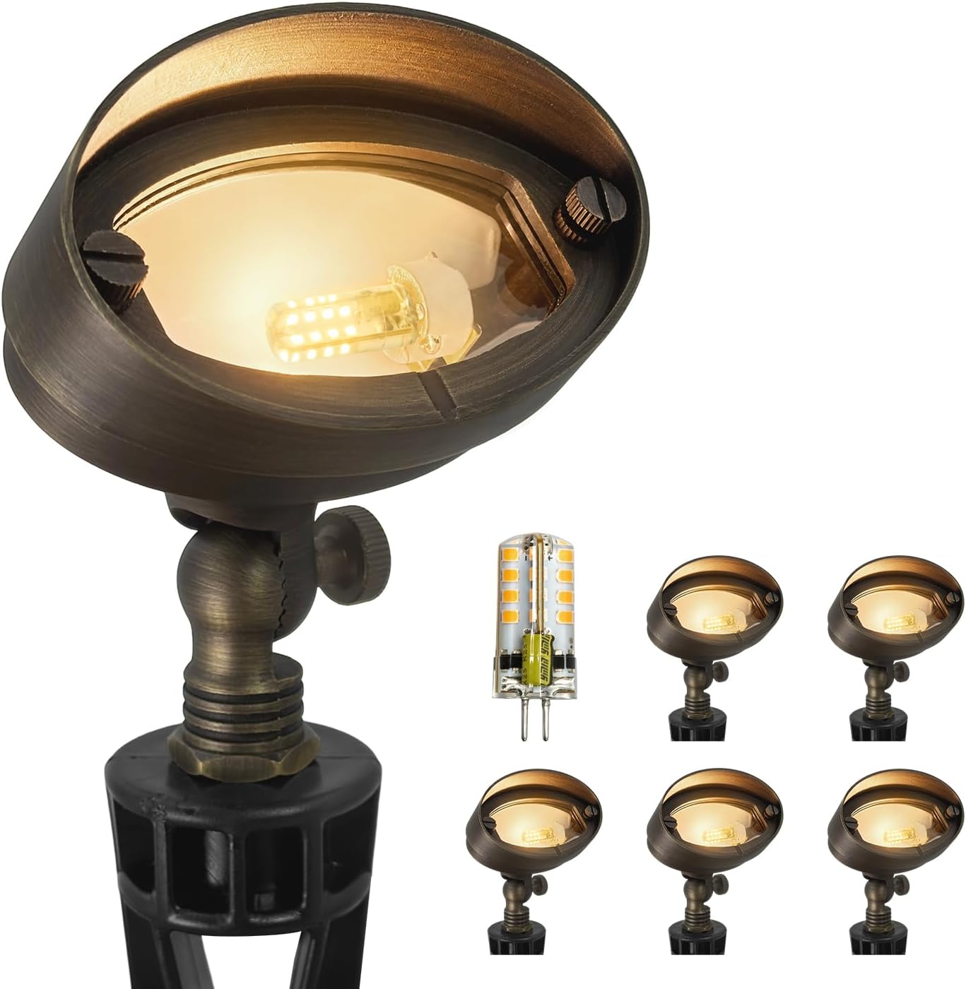 Outdoor Lighting Volt - Lampu Sorot Lanskap LED Kuningan Die-cast