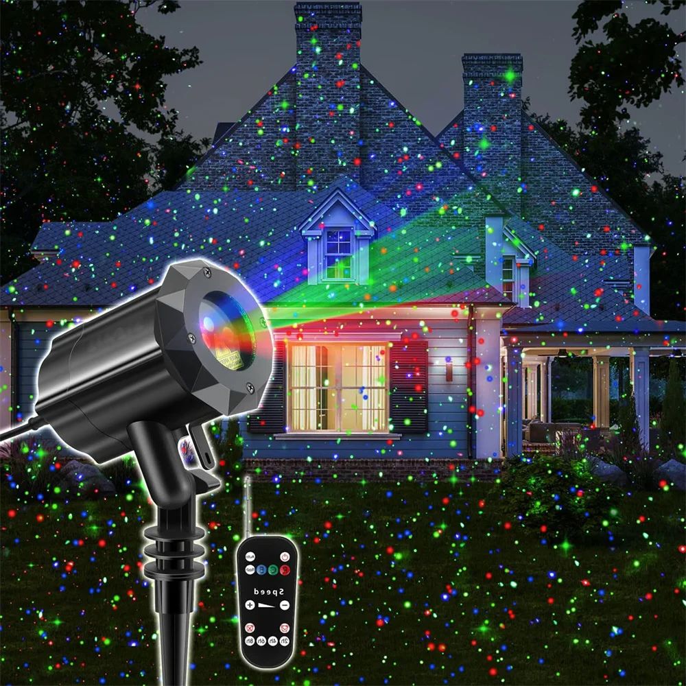 Outdoor Lighting Uk - Lampu Proyektor Laser Natal luar ruangan