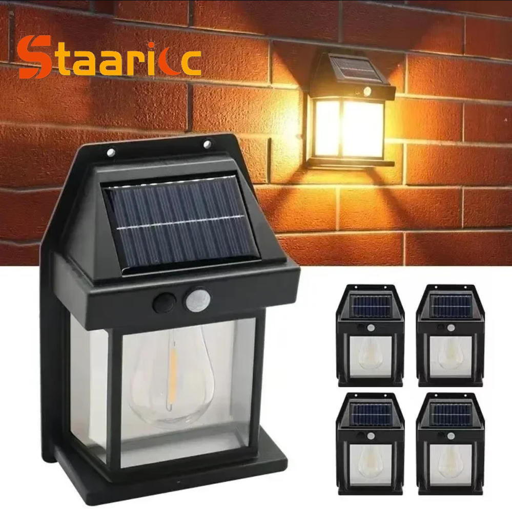 Outdoor Lighting Traditional - Lampu Dinding Tenaga Surya Tungsten Luar