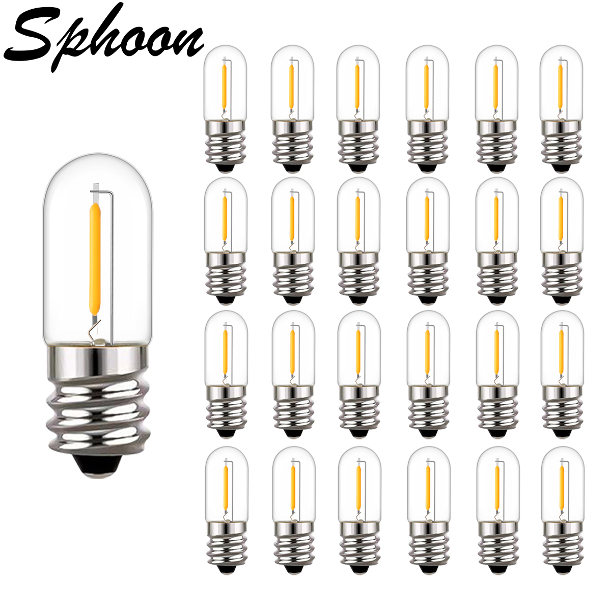 Outdoor Lighting Glass Replacement - 25 Buah LED T16 0.6W Bohlam