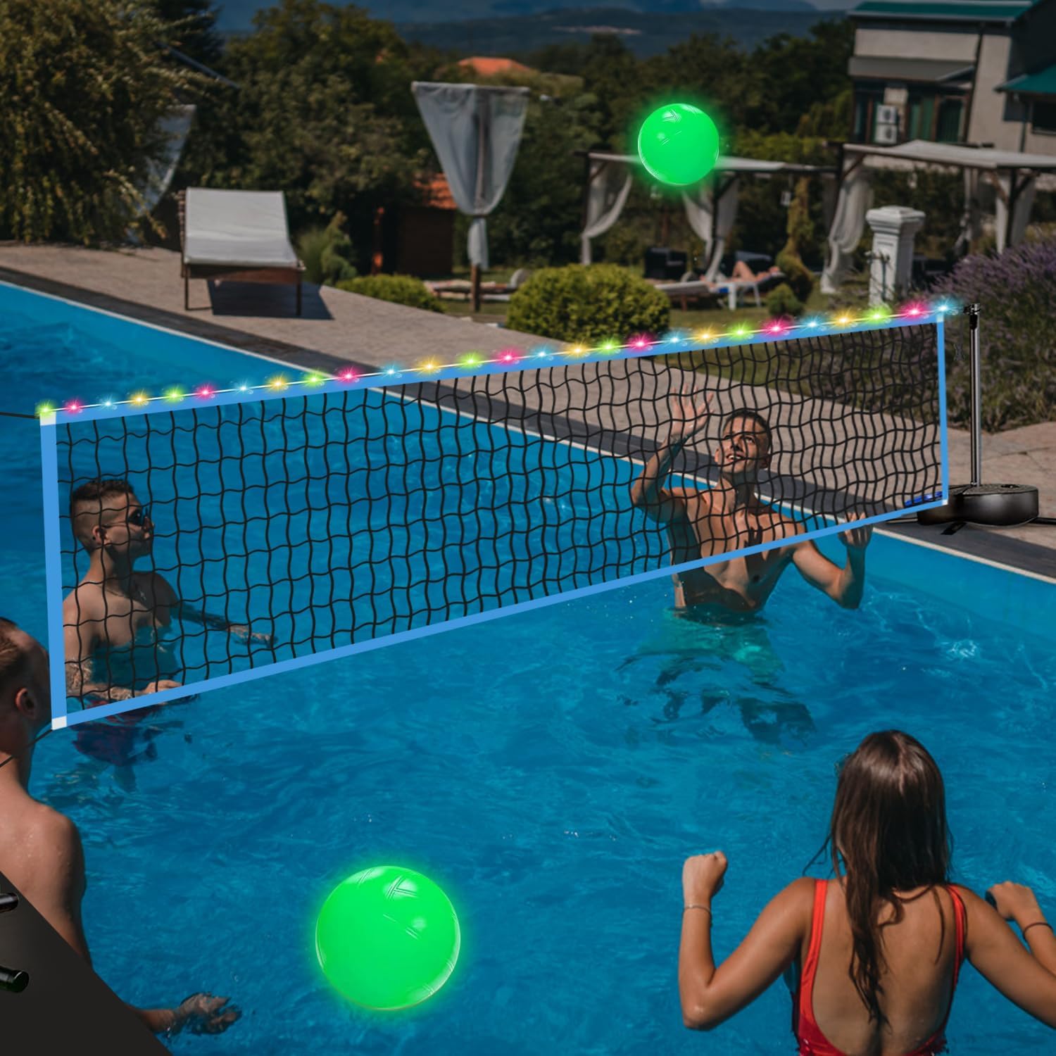 Outdoor Lighting Led - Jaring Bola Voli LED Portabel untuk