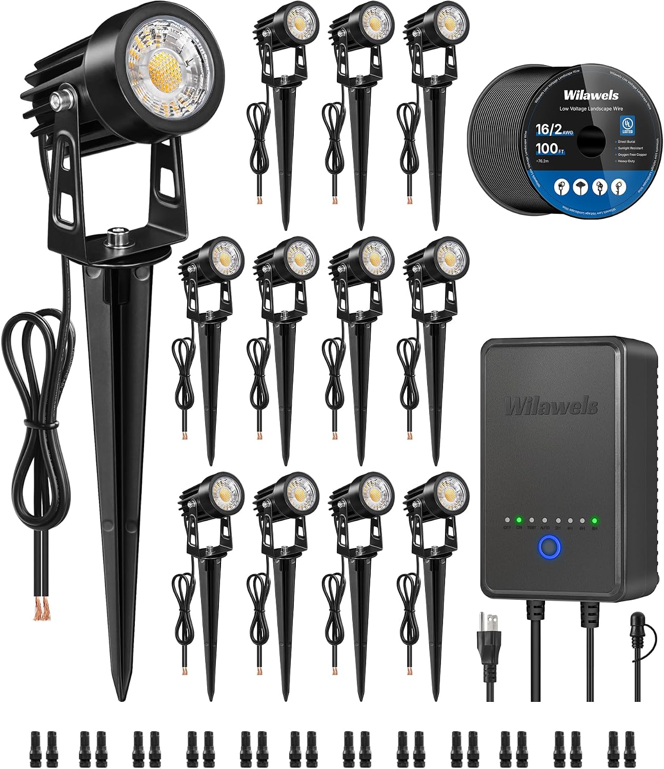 Outdoor Lighting Kits Low Voltage - Kit Pencahayaan Lanskap LED All-in-One Tegangan