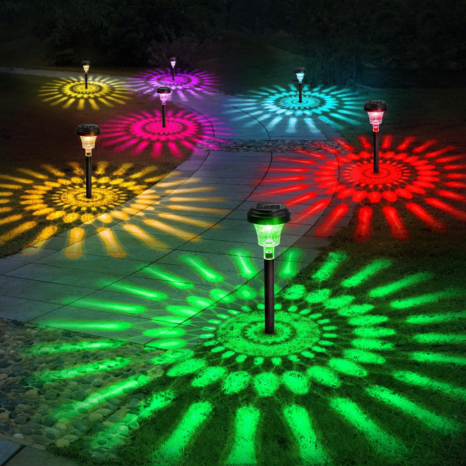 Outdoor Lighting Under Pergola - Lampu jalur surya lampu halaman surya