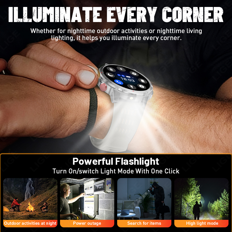 Jam Tangan Pintar Militer Outd - Outdoor Lighting Ip Rating ulasan dan harga