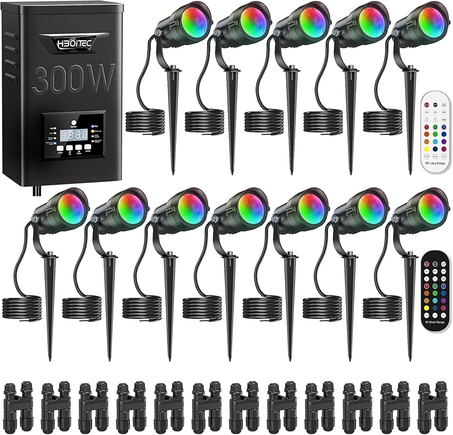 HIBOITEC 12W RGBCWWW Kit Penca - Outdoor Lighting Kits Low Voltage ulasan dan harga
