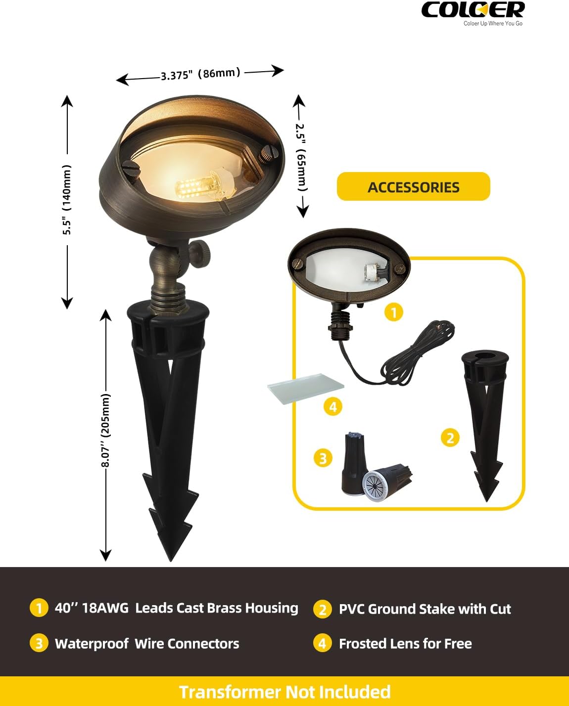 Lampu Sorot Lanskap LED Kuning - Outdoor Lighting Volt ulasan dan harga