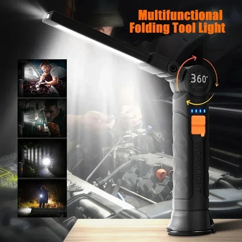 Senter LED COB Portabel Lampu  - Outdoor Lighting Beacon ulasan dan harga