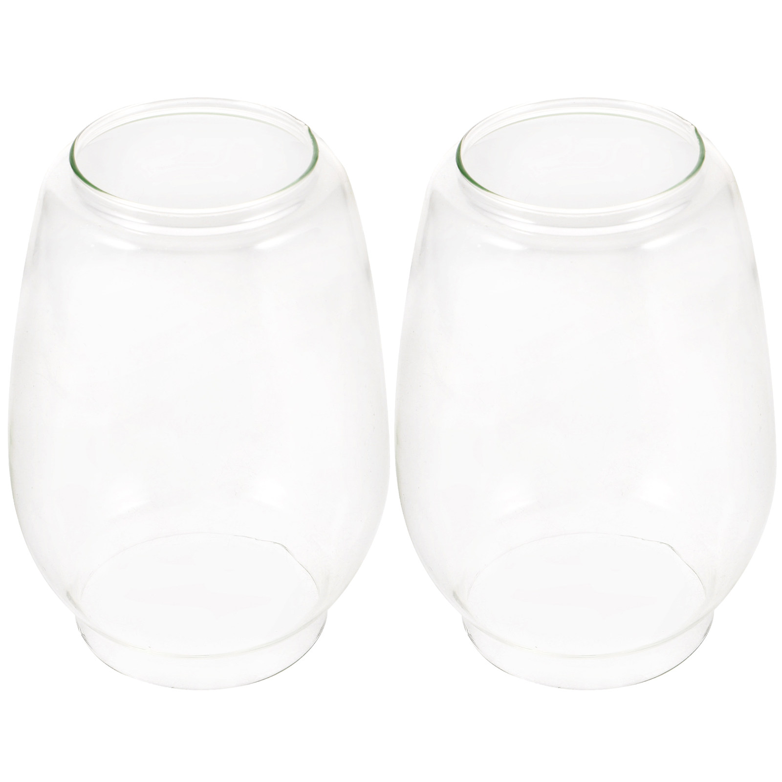 2 Buah Kap Lampu Minyak Gaya V - Outdoor Lighting Glass Replacement ulasan dan harga