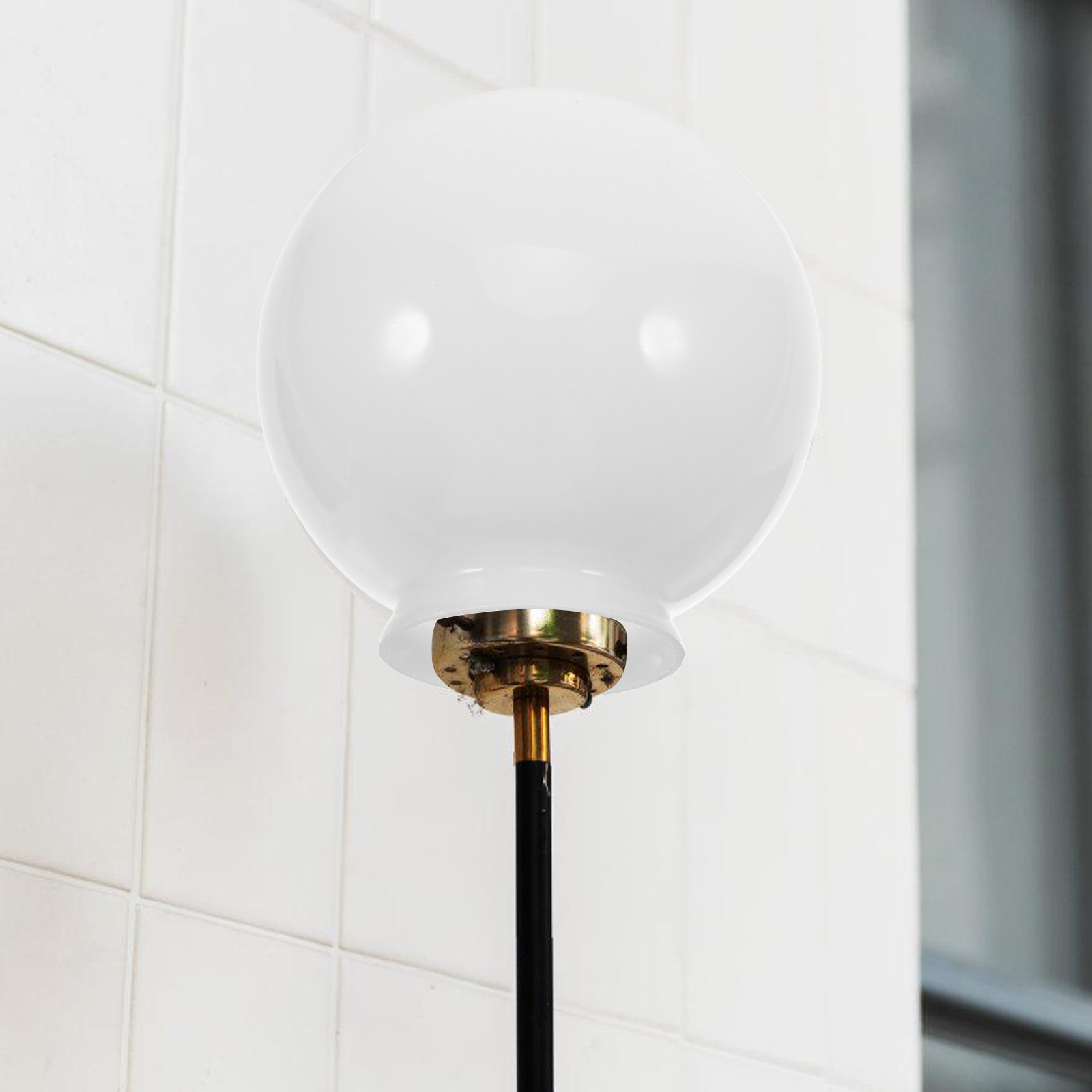 Kap Lampu Kaca Opal Putih Bula - Outdoor Lighting Glass Replacement ulasan dan harga
