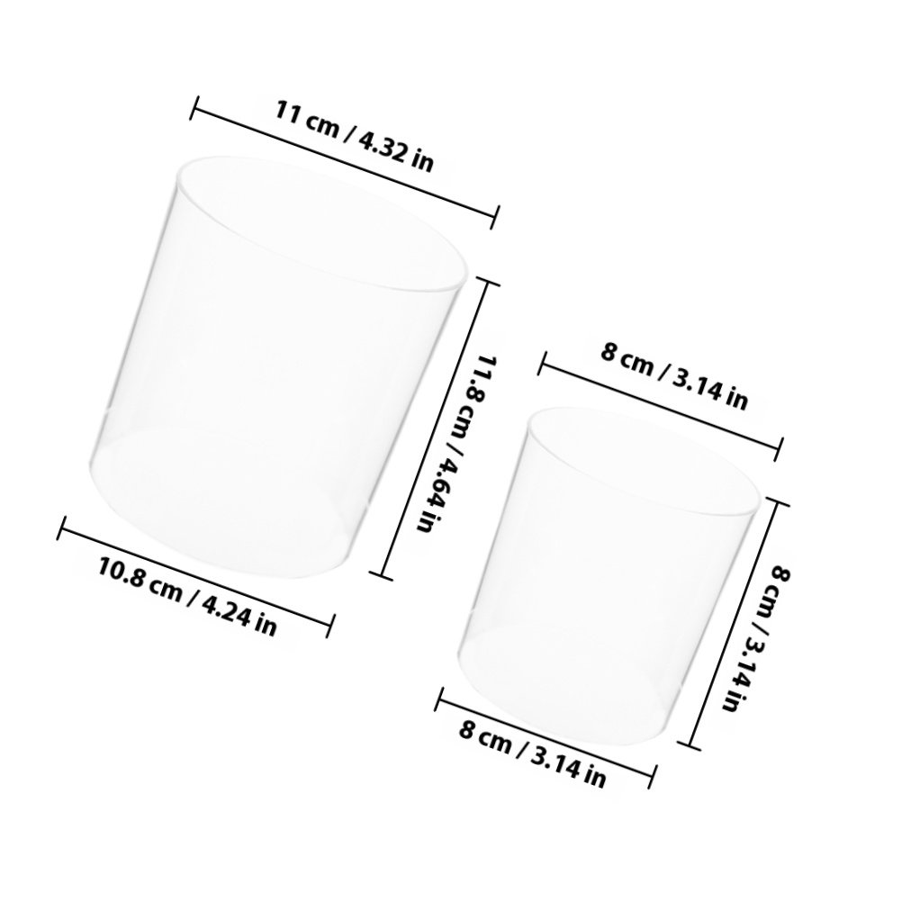 2 Buah Kap Lampu Kaca Transpar - Outdoor Lighting Glass Replacement ulasan dan harga