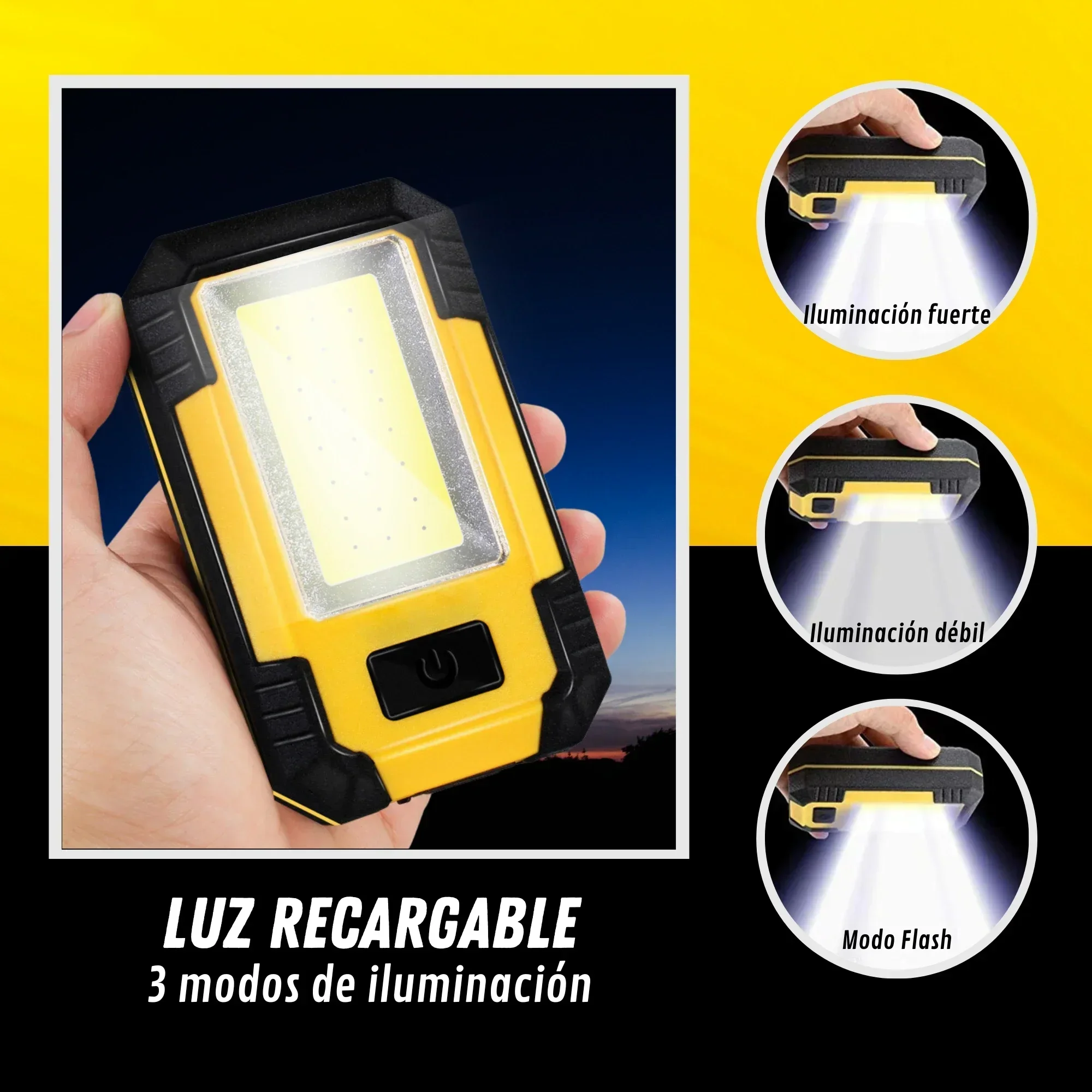 Lampu Kerja Isi Ulang 4000mAh  - Outdoor Lighting Beacon ulasan dan harga
