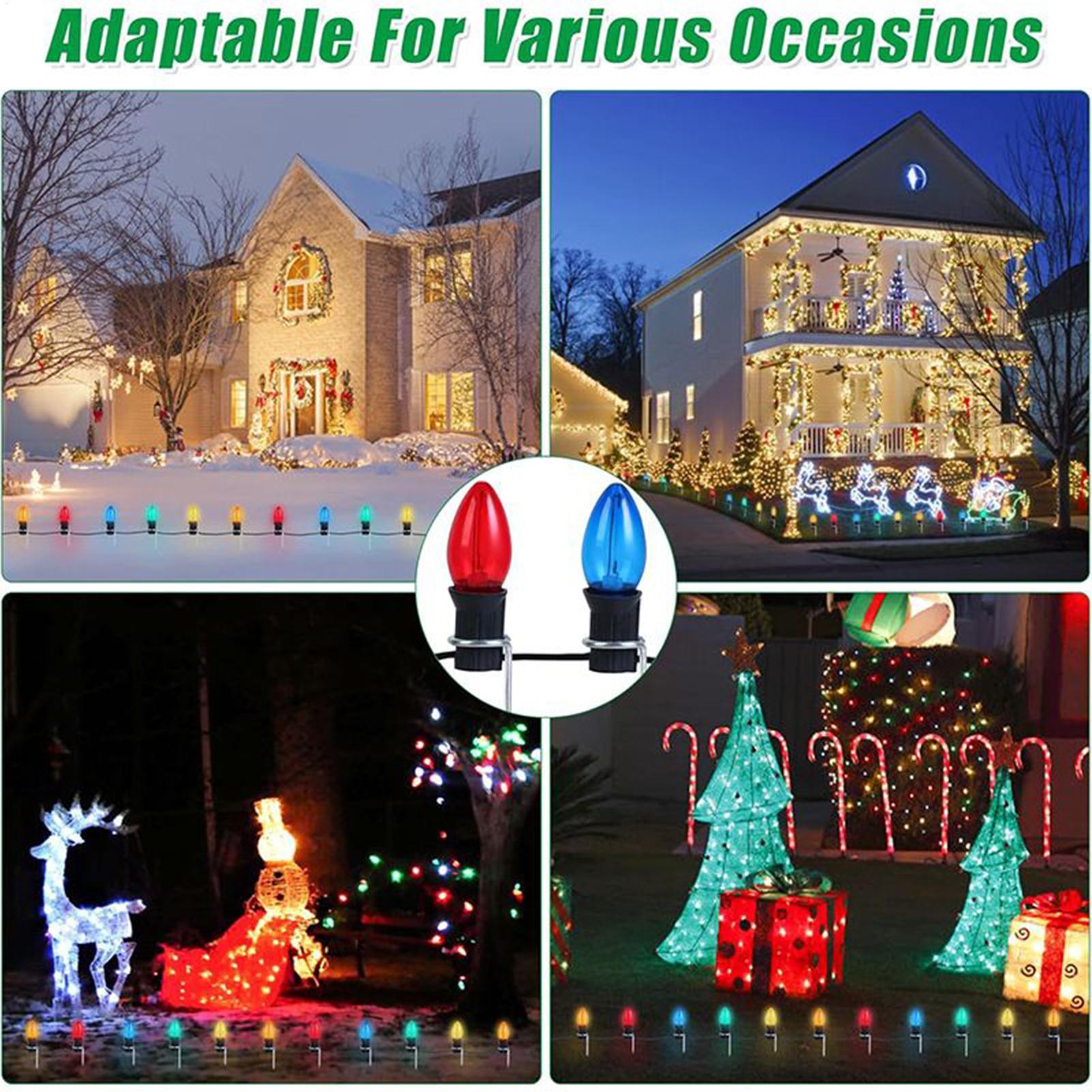 Lampu Natal Tiang untuk Dekora - Outdoor Lighting Yard Stakes ulasan dan harga