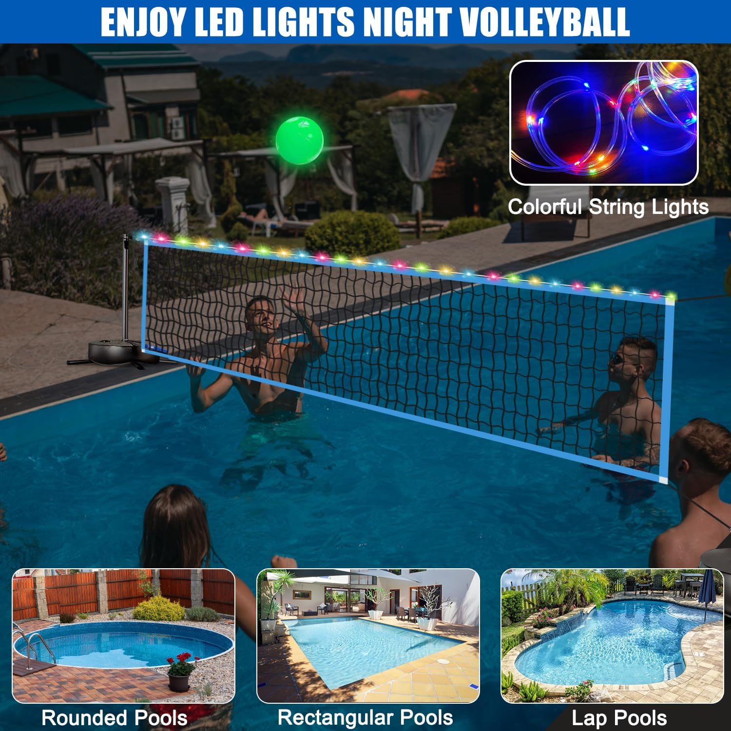 Jaring Bola Voli LED Portabel  - Outdoor Lighting Led ulasan dan harga
