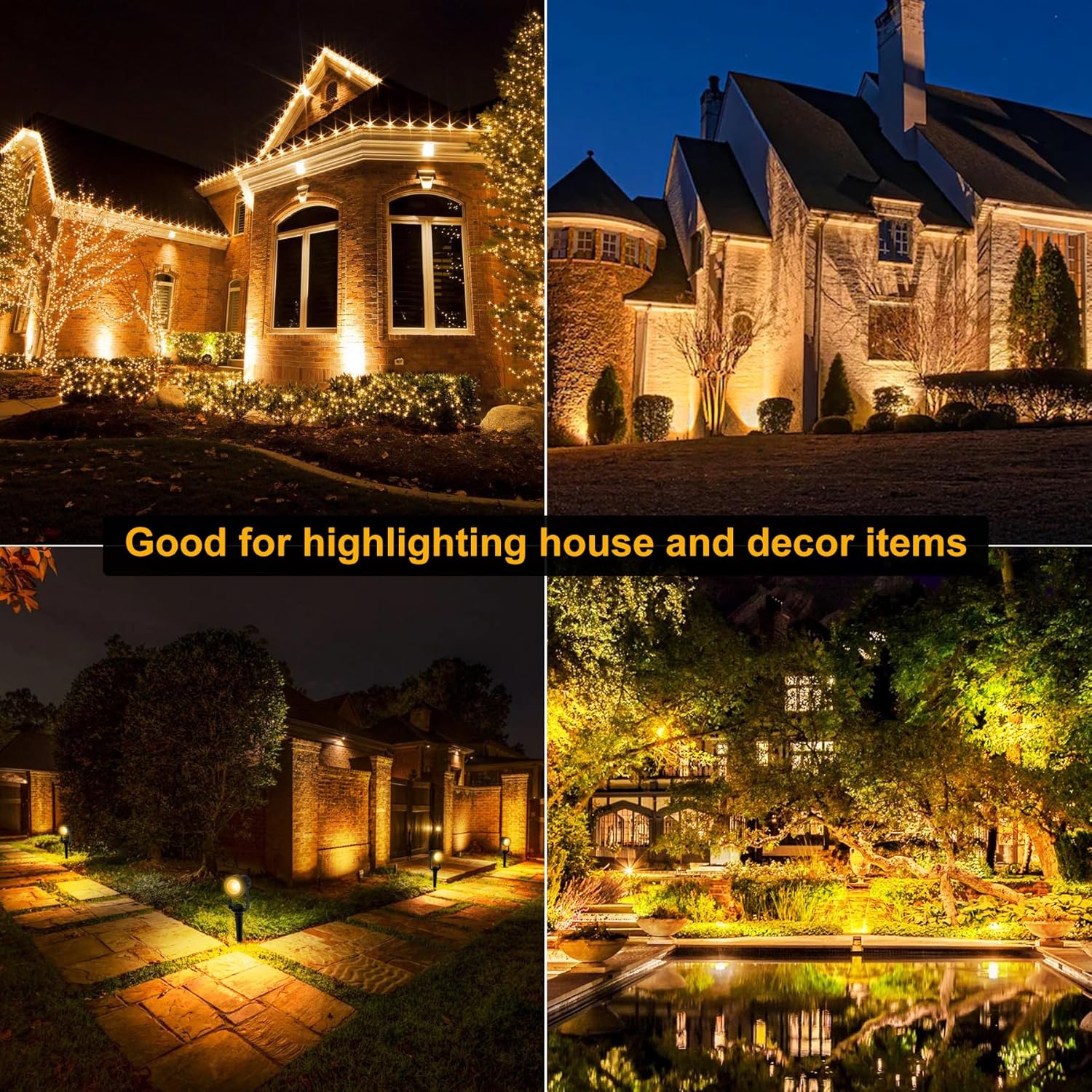 4/6/8LED 3000K Lampu Sorot Lua - Outdoor Lighting Uk ulasan dan harga