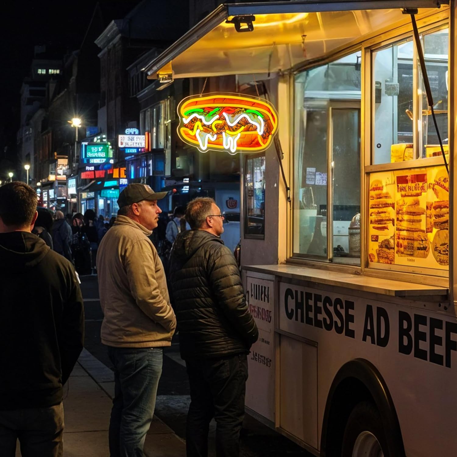 Lampu Neon Philly Cheesesteak  - Outdoor Lighting Vendor ulasan dan harga