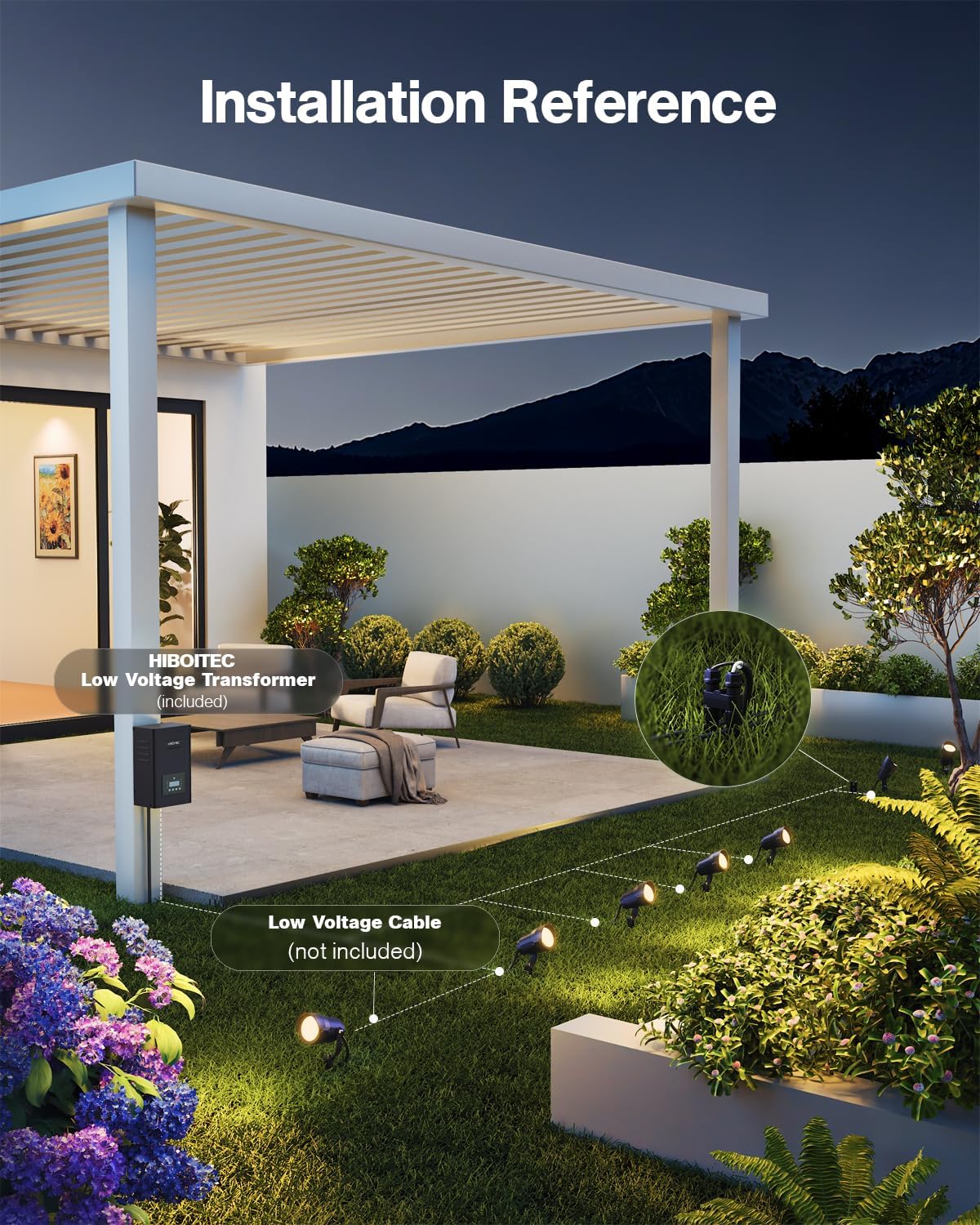 Kit Pencahayaan Lanskap 12W, T - Outdoor Lighting Kits Low Voltage ulasan dan harga