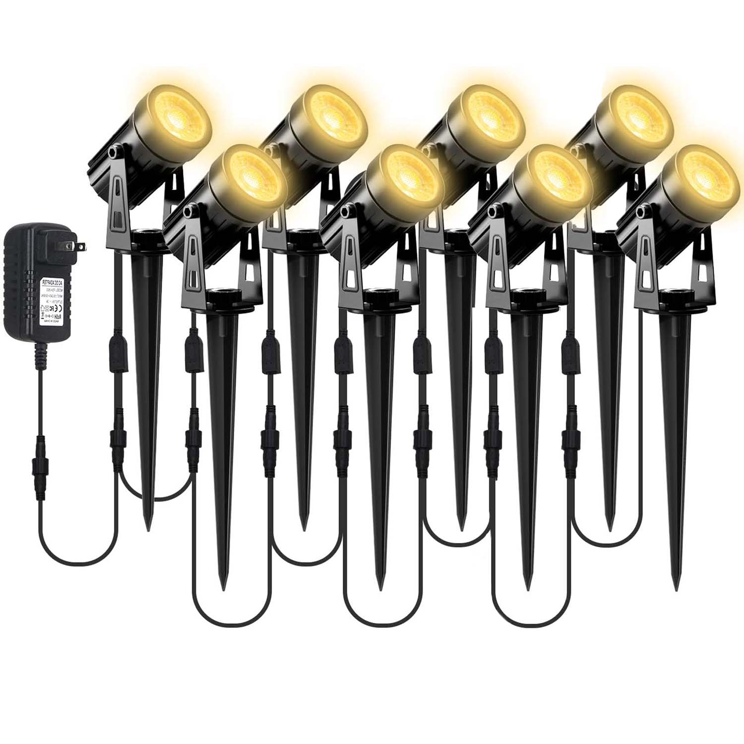 8LED 3000K lampu sorot luar ru - Outdoor Lighting Uk ulasan dan harga